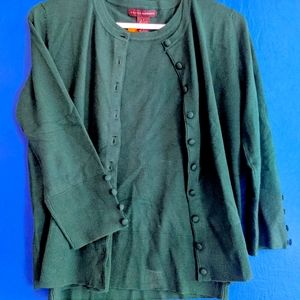Emerald Cardigan Set by Grace Elements